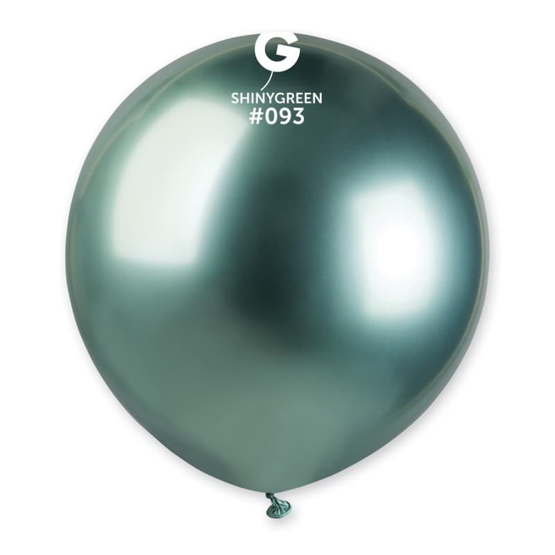 19" Shiny Green Latex Balloons 25pk